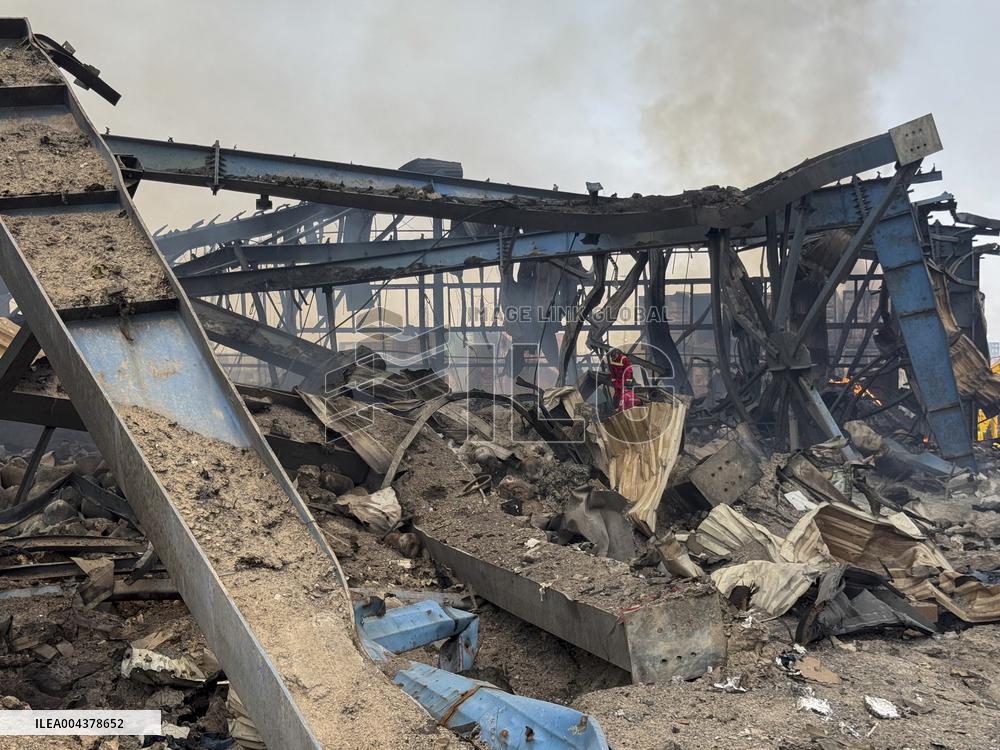 Aftermath Of Explosion In Shahid Rajaee Port - Iran