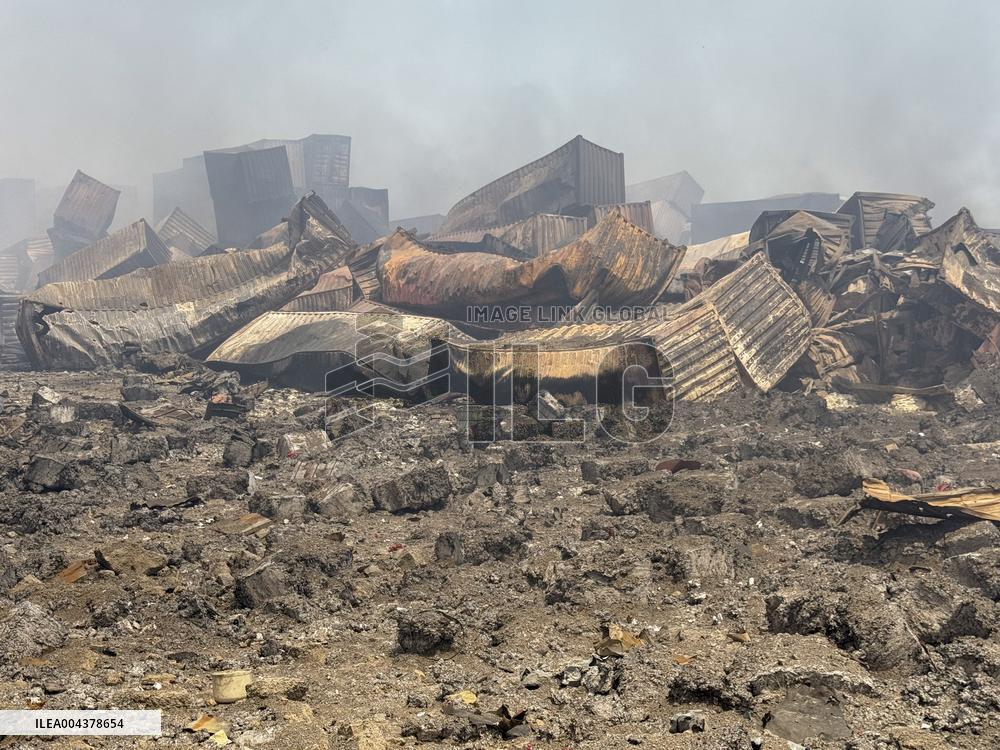 Aftermath Of Explosion In Shahid Rajaee Port - Iran