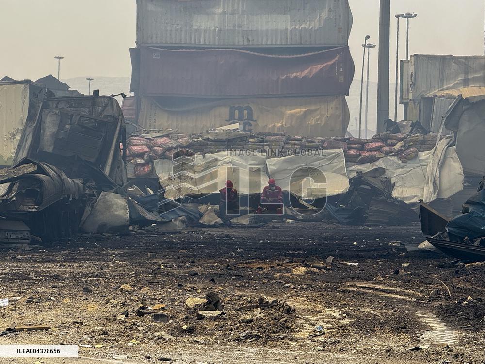Aftermath Of Explosion In Shahid Rajaee Port - Iran