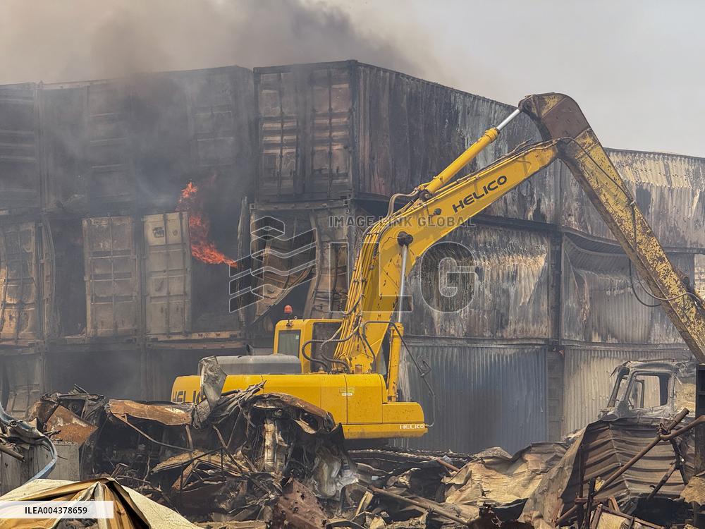 Aftermath Of Explosion In Shahid Rajaee Port - Iran