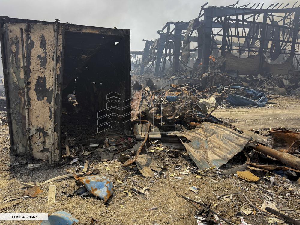 Aftermath Of Explosion In Shahid Rajaee Port - Iran