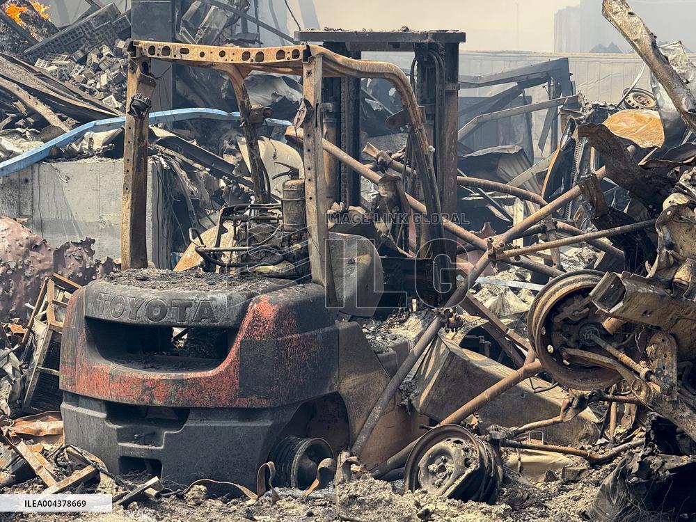 Aftermath Of Explosion In Shahid Rajaee Port - Iran