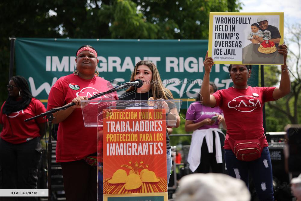 Free Abrego Rally At White House - Washington