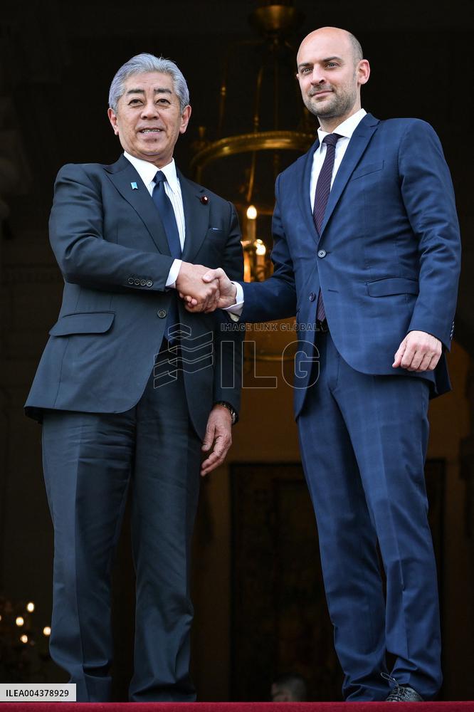 Jean Noel Barrot Welcomes Takeshi Iwaya - Paris
