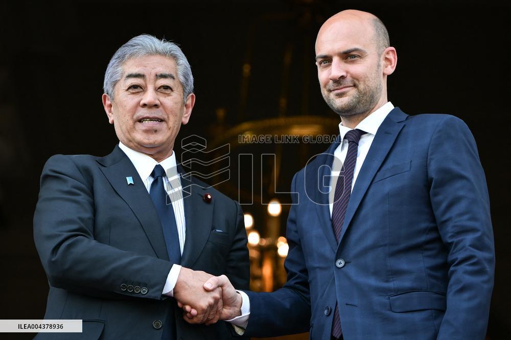 Jean Noel Barrot Welcomes Takeshi Iwaya - Paris
