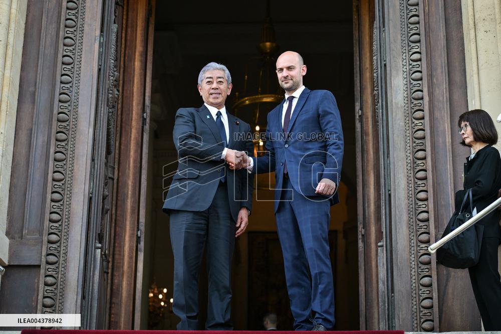 Jean Noel Barrot Welcomes Takeshi Iwaya - Paris