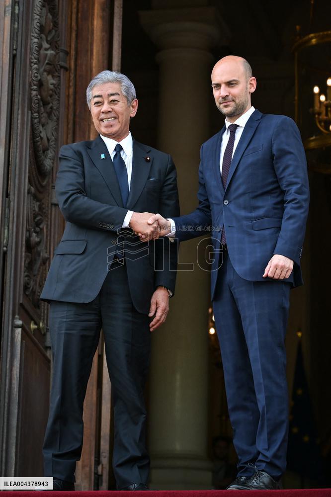 Jean Noel Barrot Welcomes Takeshi Iwaya - Paris