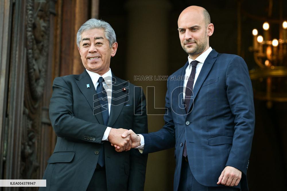 Jean Noel Barrot Welcomes Takeshi Iwaya - Paris