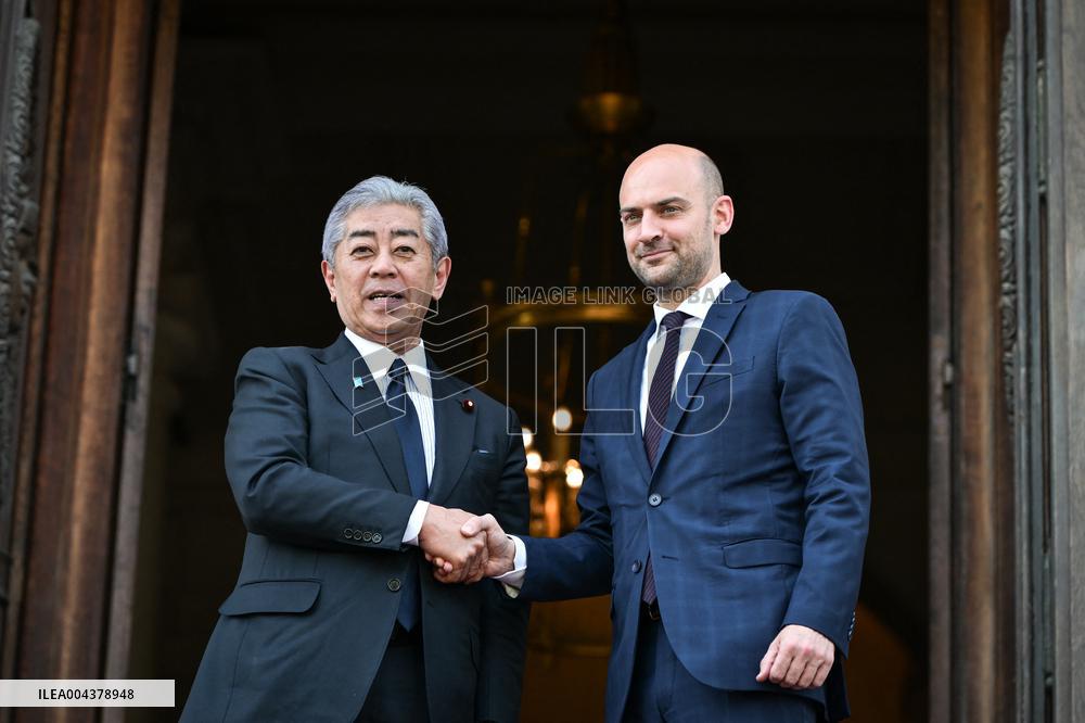 Jean Noel Barrot Welcomes Takeshi Iwaya - Paris