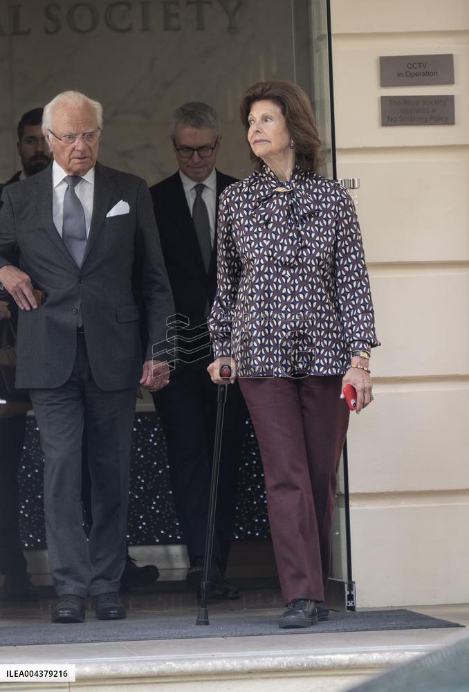 SWEDISH KING AND QUEEN VISIT LONDON