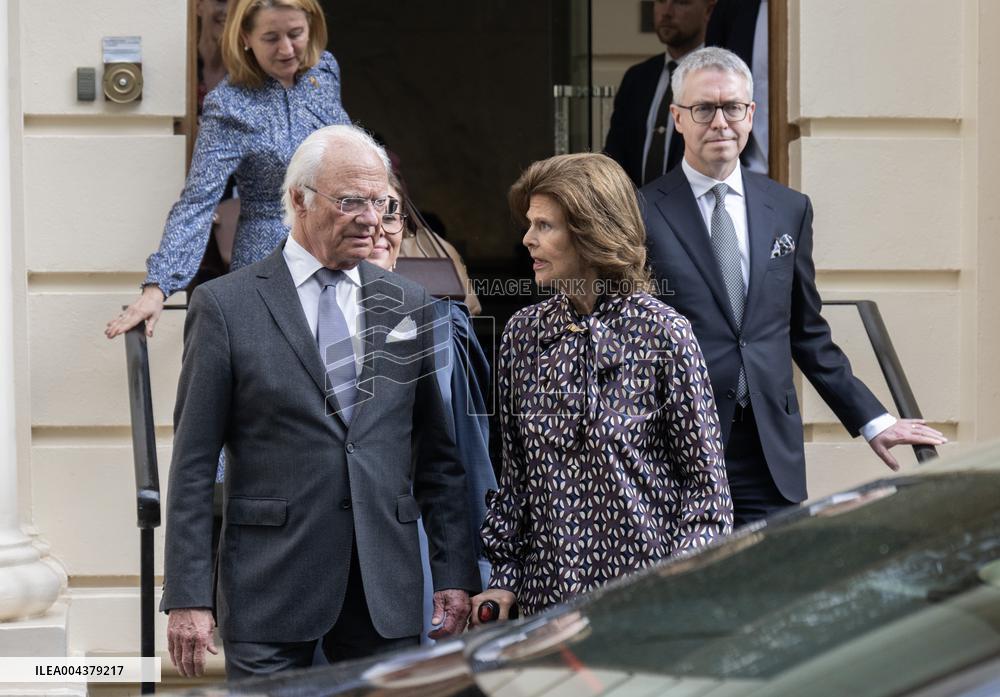 SWEDISH KING AND QUEEN VISIT LONDON