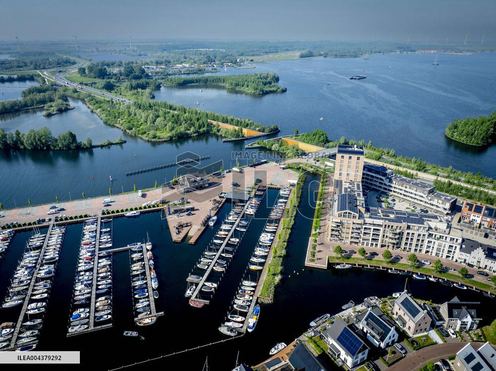 The Veluwemeer Aqueduct Illustrations - Netherlands