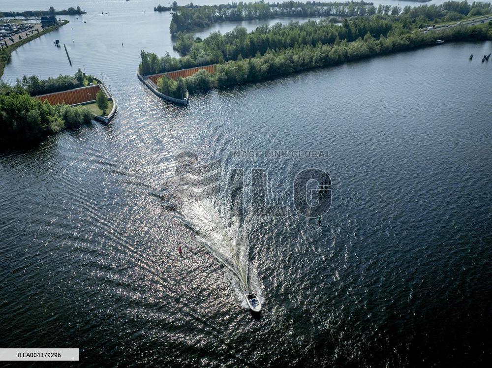 The Veluwemeer Aqueduct Illustrations - Netherlands