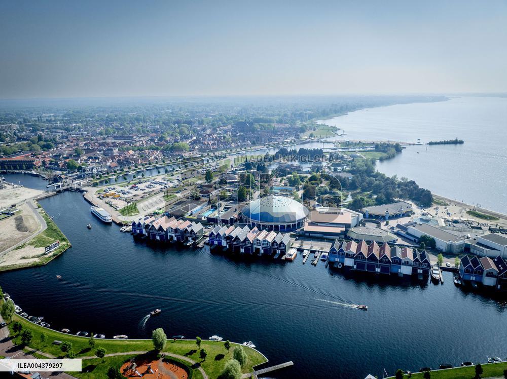 The Veluwemeer Aqueduct Illustrations - Netherlands