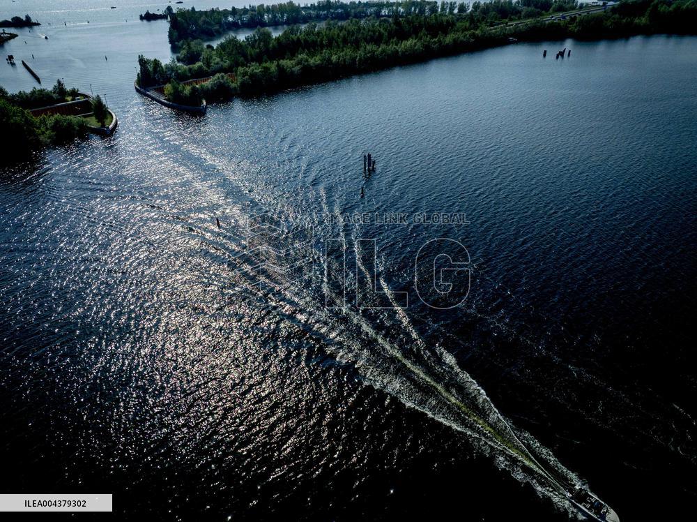 The Veluwemeer Aqueduct Illustrations - Netherlands