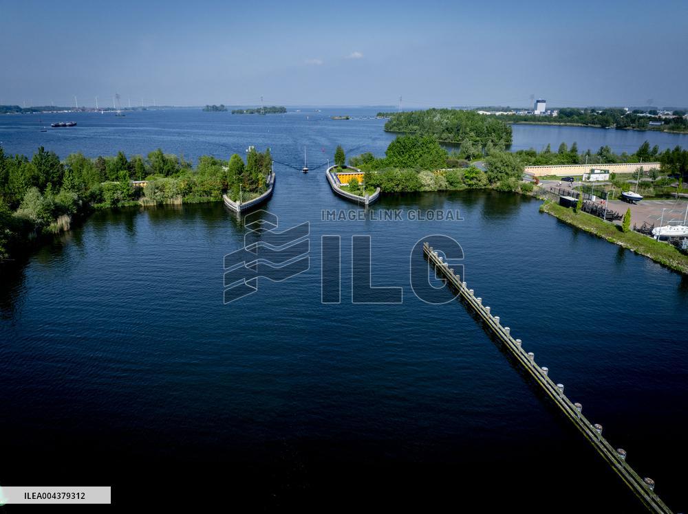The Veluwemeer Aqueduct Illustrations - Netherlands