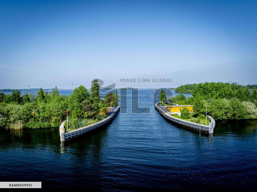 The Veluwemeer Aqueduct Illustrations - Netherlands