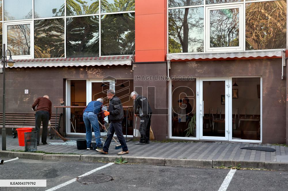 Aftermath of Russian drone attack on Odesa on May 1, 2025