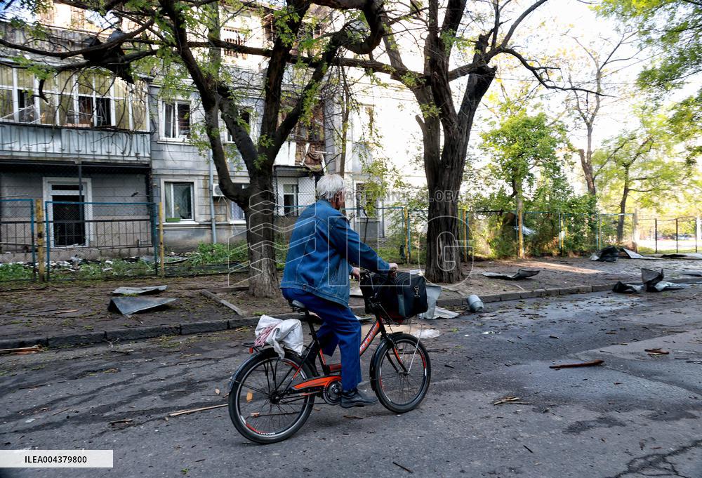 Aftermath of Russian drone attack on Odesa on May 1, 2025