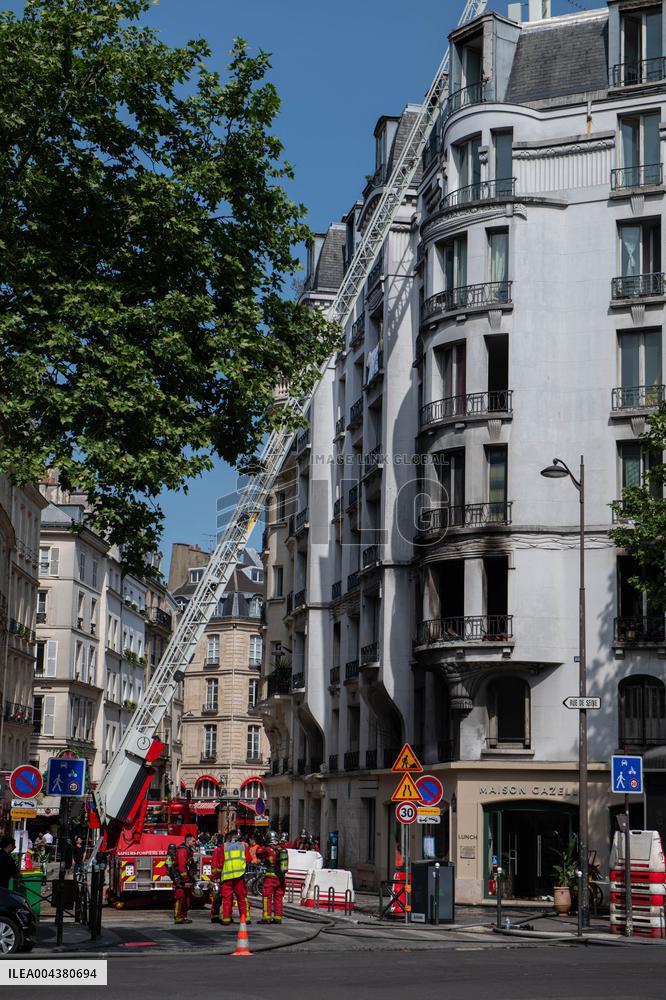 Three Injured in Serious Fire - Paris