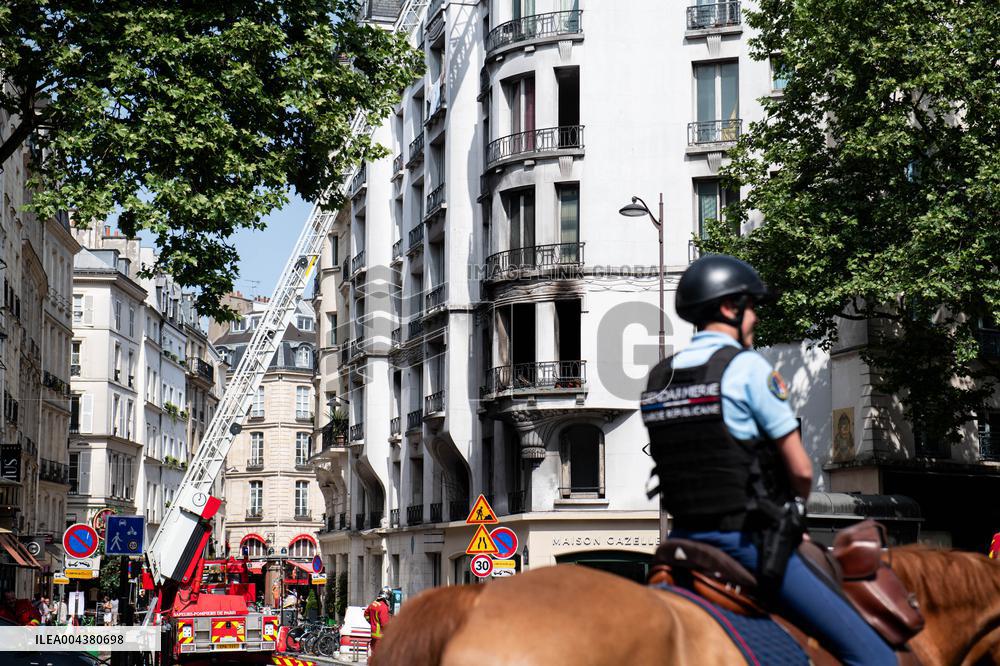 Three Injured in Serious Fire - Paris