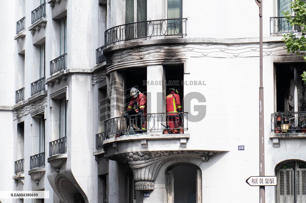 Three Injured in Serious Fire - Paris