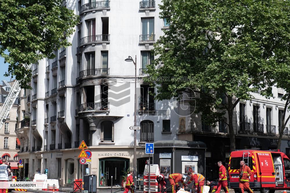 Three Injured in Serious Fire - Paris