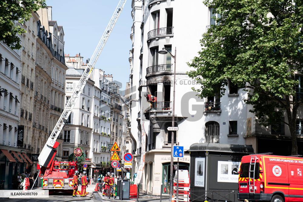 Three Injured in Serious Fire - Paris