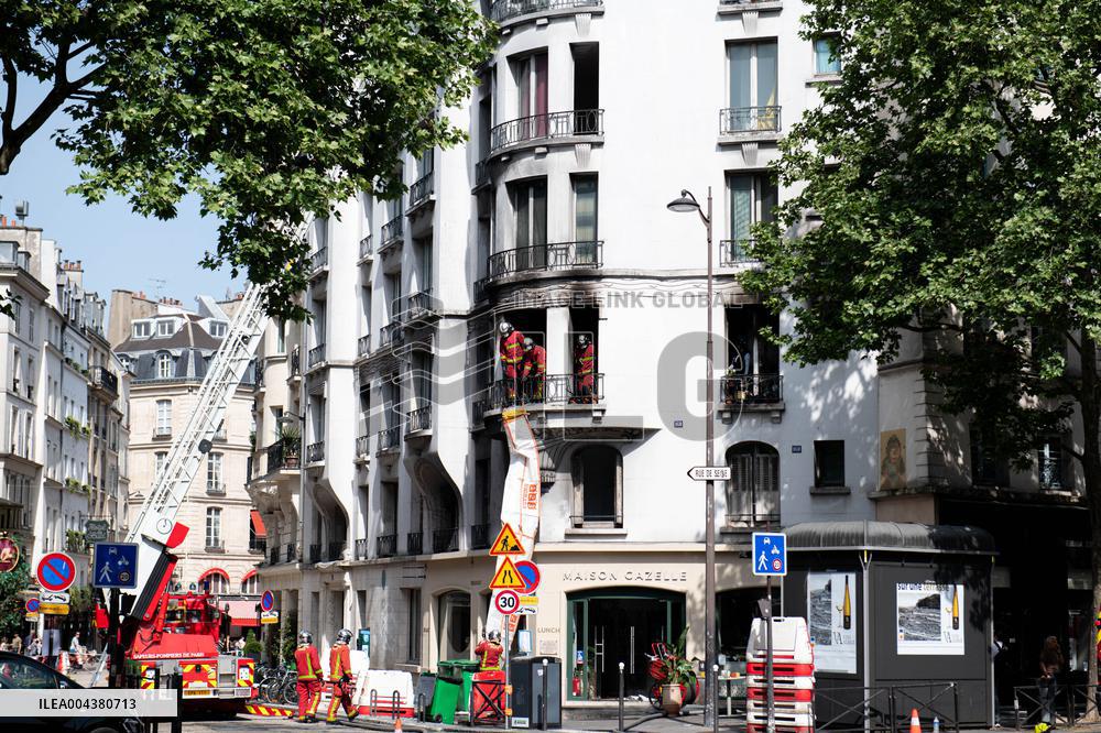 Three Injured in Serious Fire - Paris