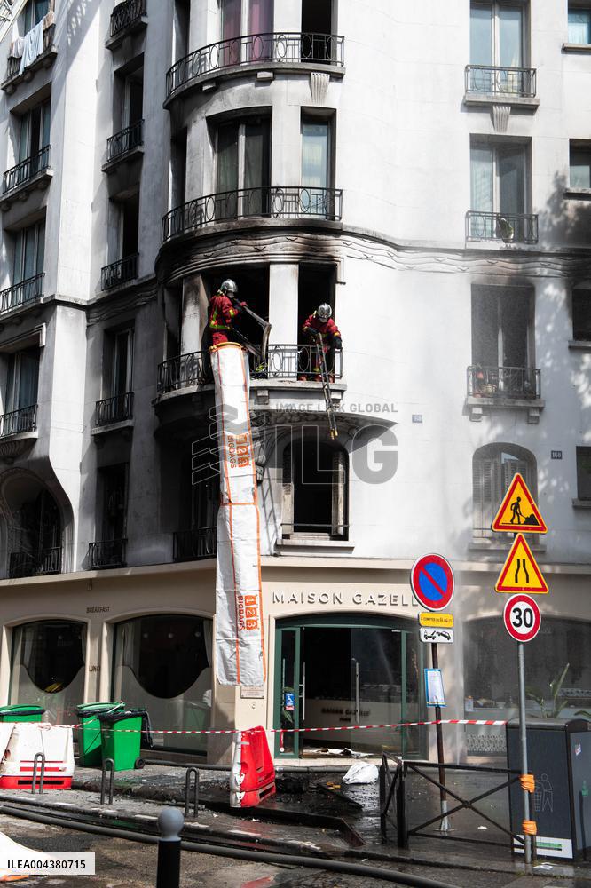 Three Injured in Serious Fire - Paris