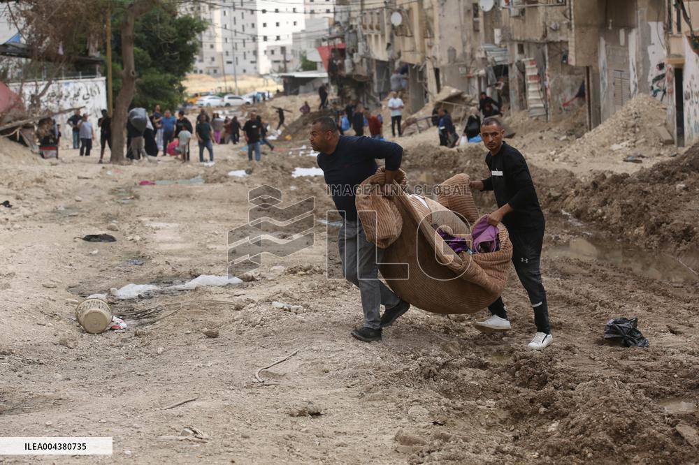 Israeli Forces Demolish Refugee Camp - West Bank