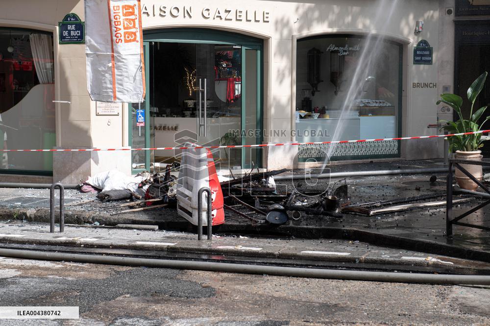 Three Injured in Serious Fire - Paris
