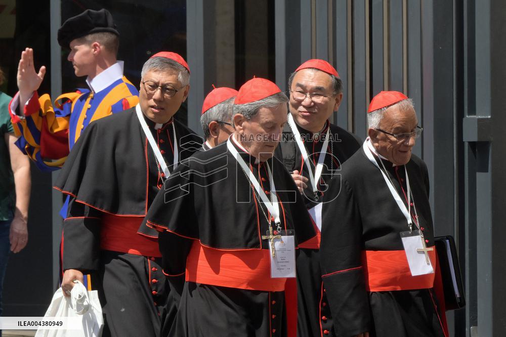 Cardinal Leave After the Meeting of The General Congregation - Vatican