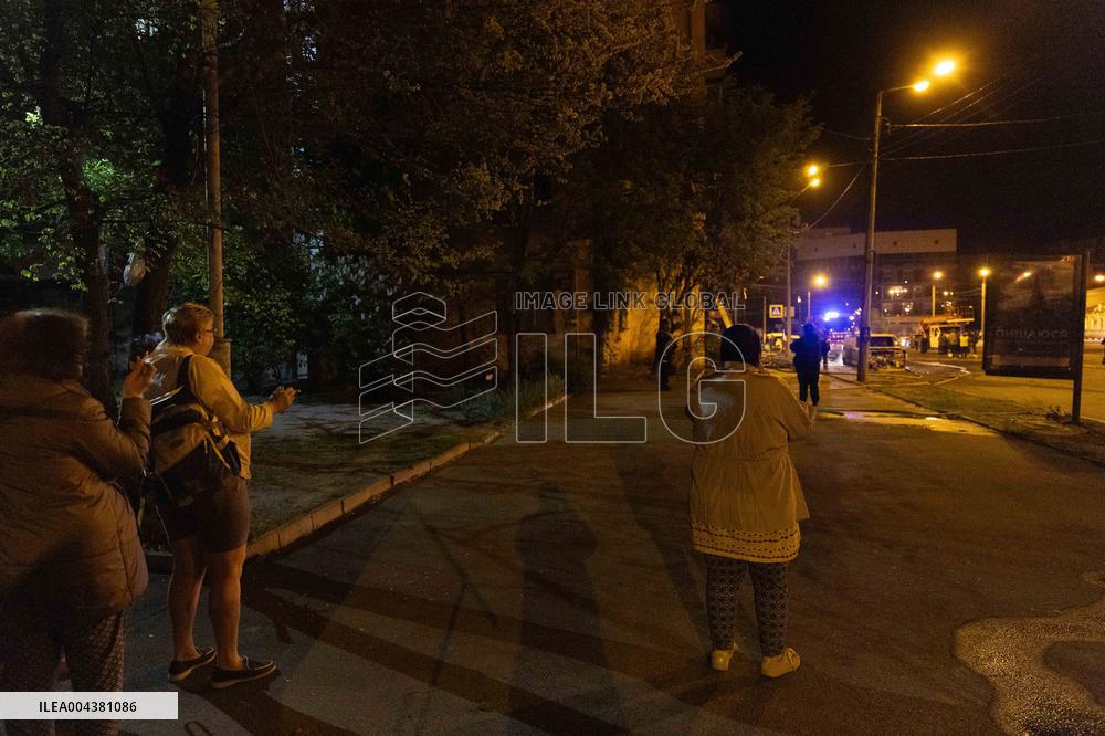 Drones Strike The City Of Kharkiv - Ukraine