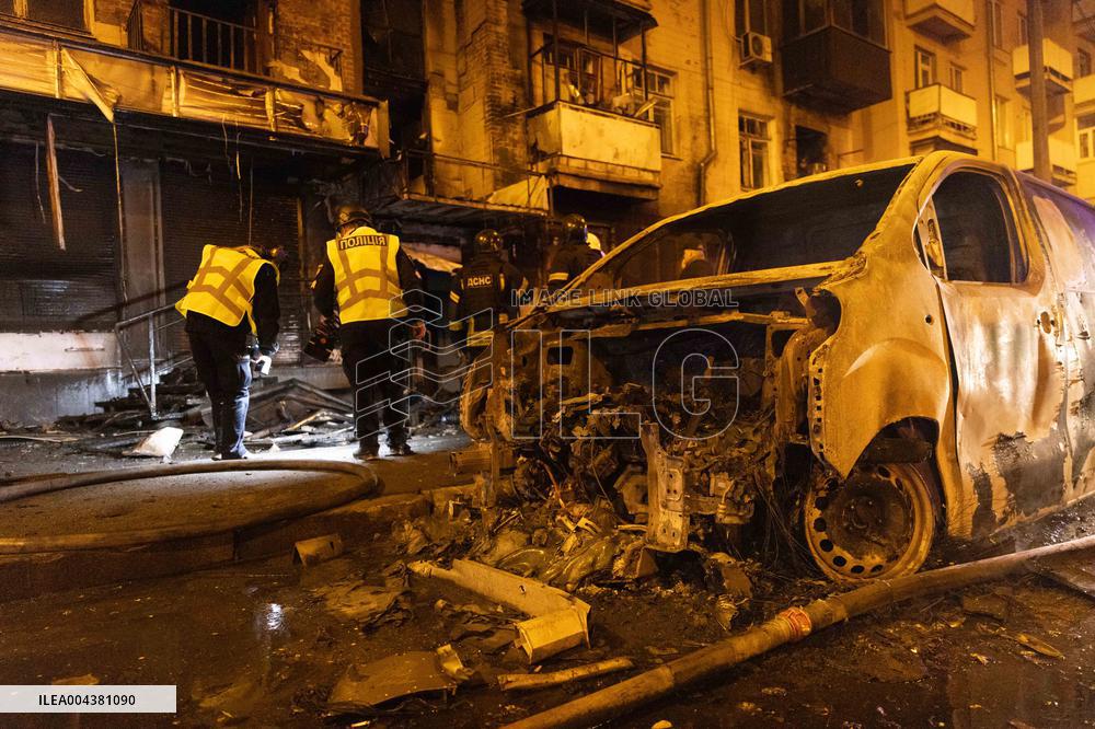 Drones Strike The City Of Kharkiv - Ukraine