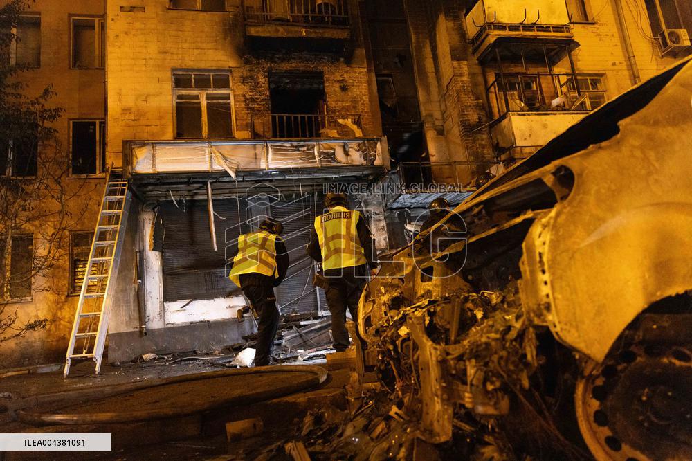 Drones Strike The City Of Kharkiv - Ukraine