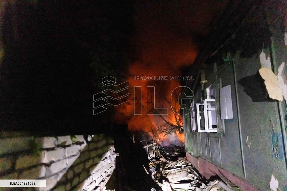 Drones Strike The City Of Kharkiv - Ukraine