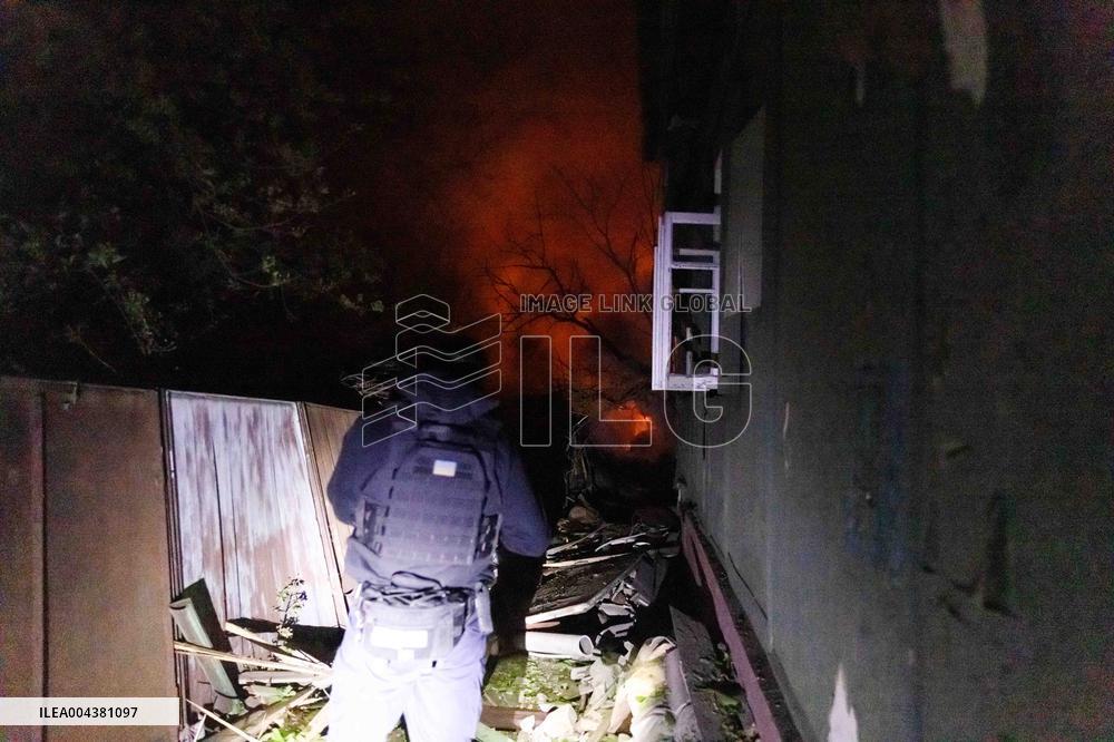 Drones Strike The City Of Kharkiv - Ukraine