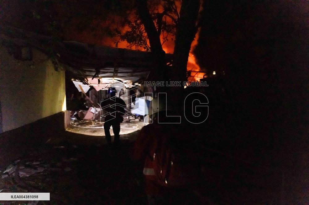 Drones Strike The City Of Kharkiv - Ukraine