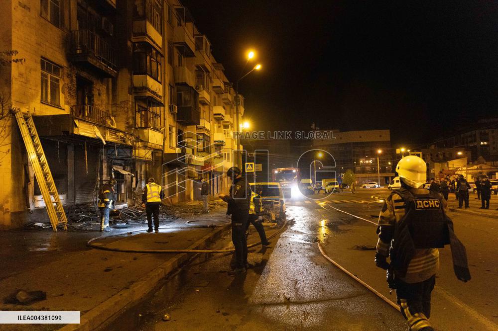 Drones Strike The City Of Kharkiv - Ukraine