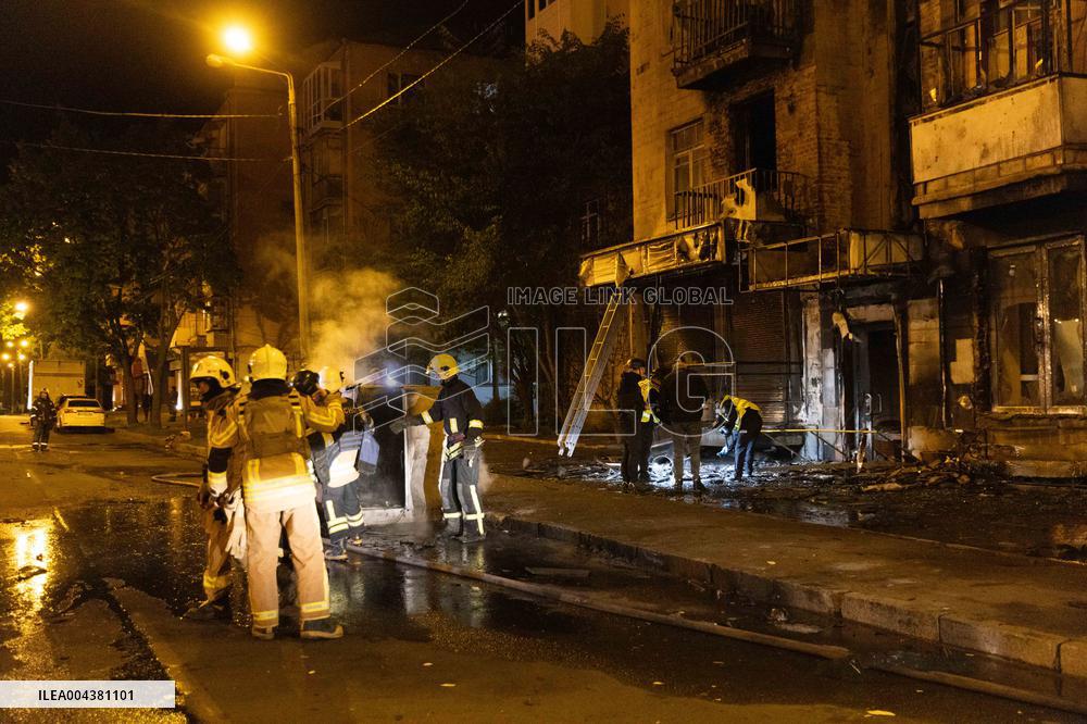 Drones Strike The City Of Kharkiv - Ukraine