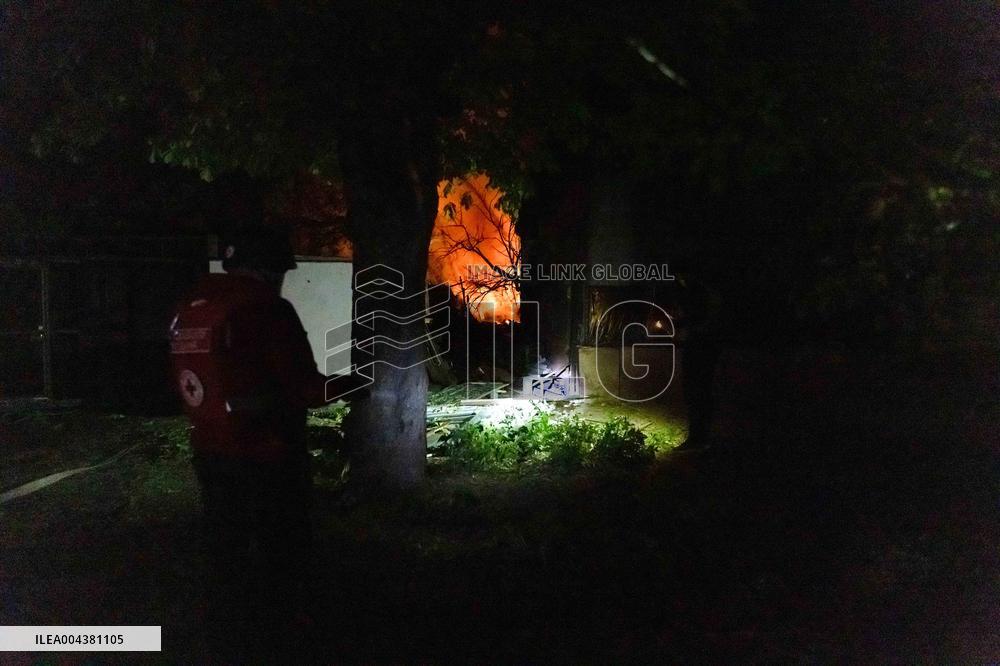 Drones Strike The City Of Kharkiv - Ukraine