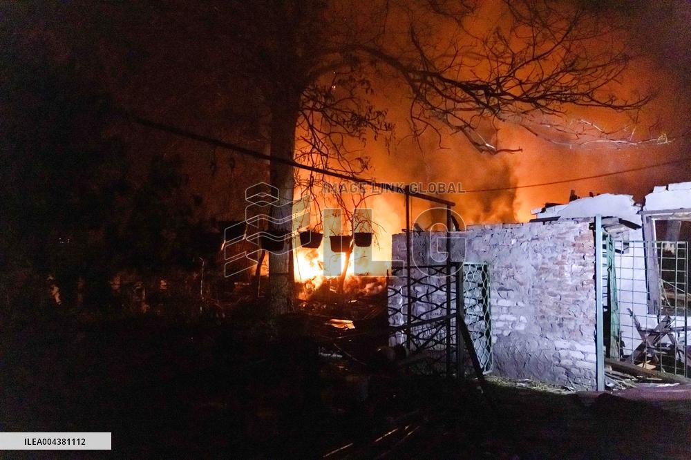 Drones Strike The City Of Kharkiv - Ukraine