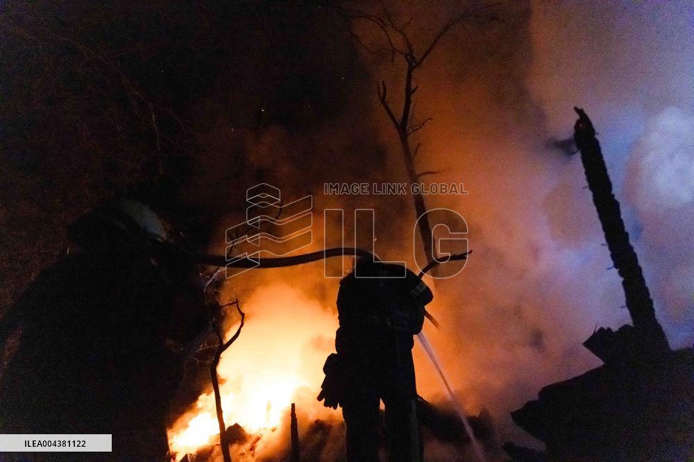 Drones Strike The City Of Kharkiv - Ukraine