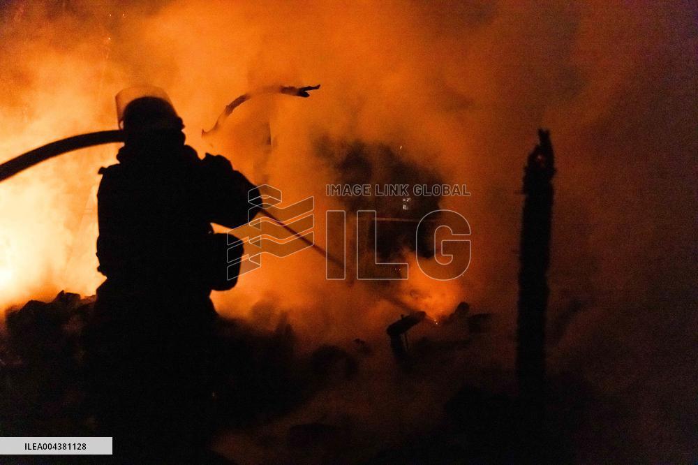 Drones Strike The City Of Kharkiv - Ukraine