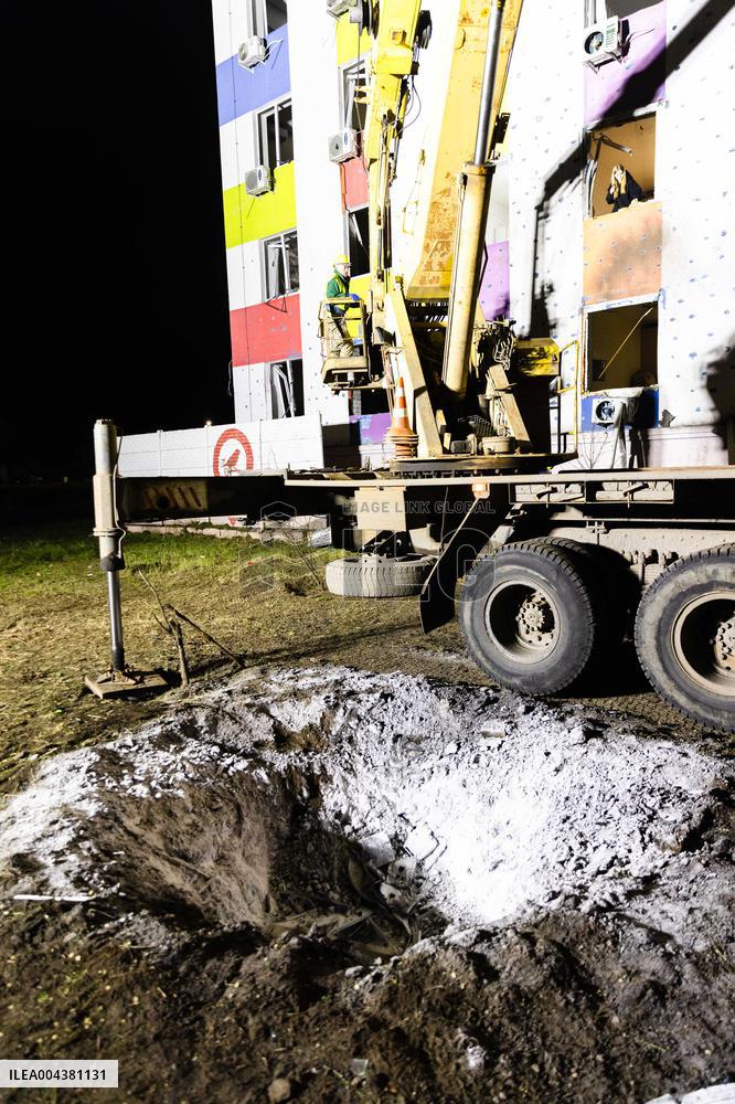 Drones Strike The City Of Kharkiv - Ukraine