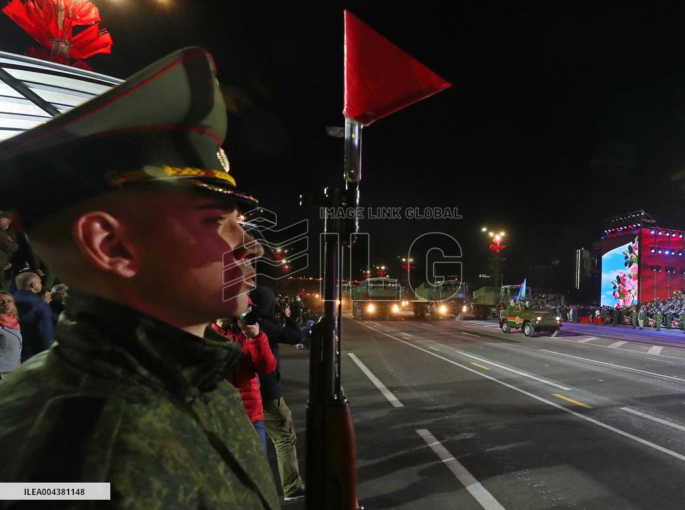 Minsk V Day Military Parade Rehearsal - Belarus