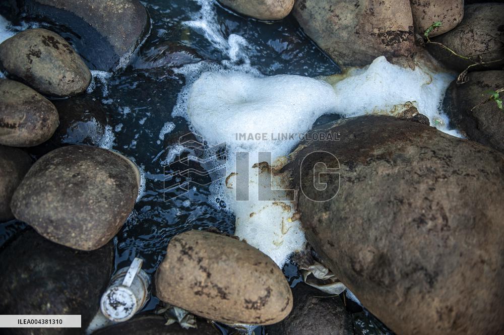 Deli River Pollution in Medan - Indonesia