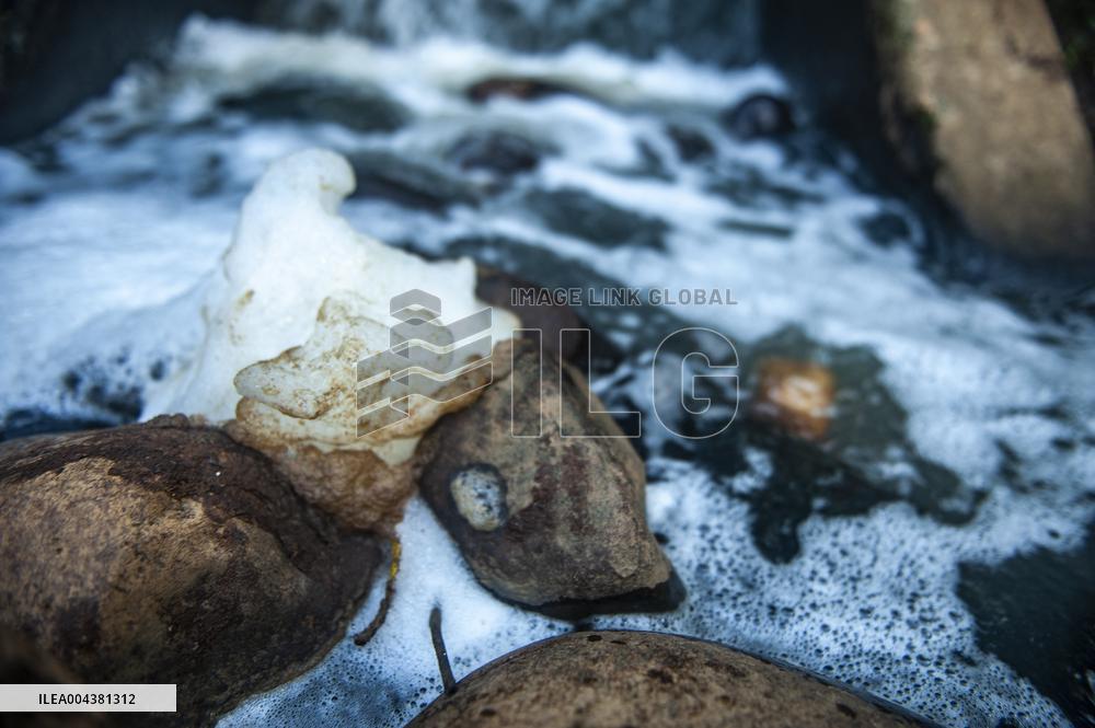 Deli River Pollution in Medan - Indonesia