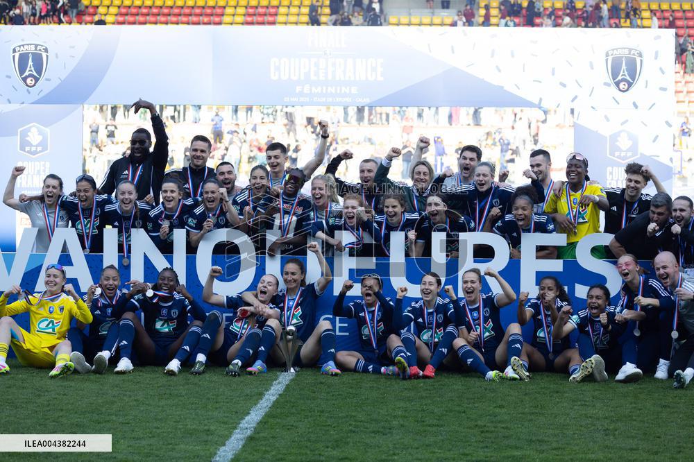 Women French Cup final football match PFC PSG - Calais